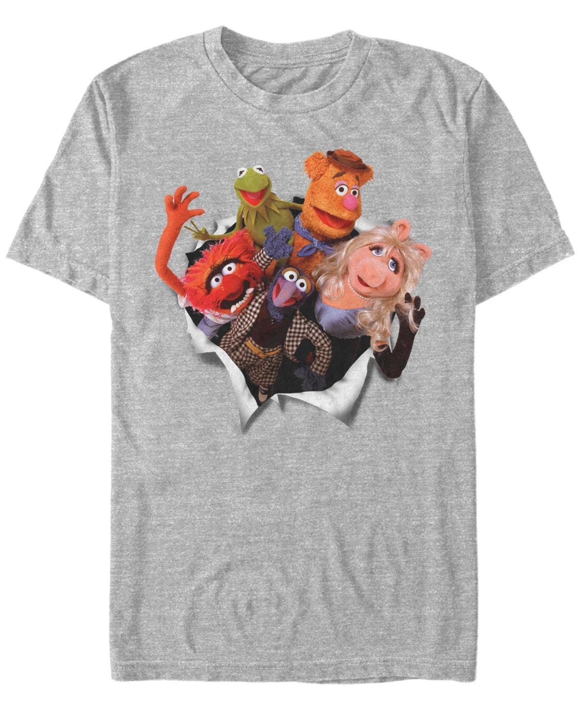 Disneys The Muppets Group Shot Breakthrough Mens Tee Athletic Grey Product Image