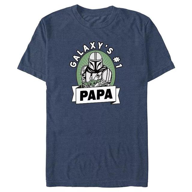 Big & Tall The Mandalorian Galaxys #1 Papa Graphic Tee, Mens Product Image