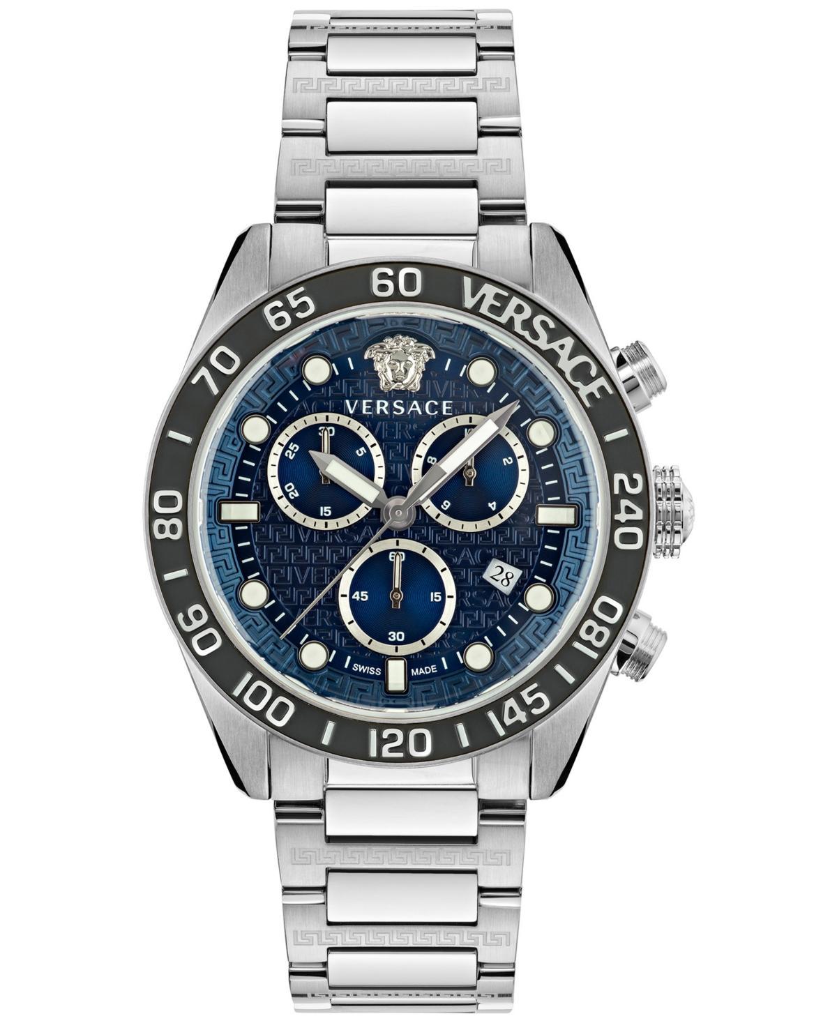 Versace Greca Dome Chronograph Bracelet Watch, 43mm Product Image