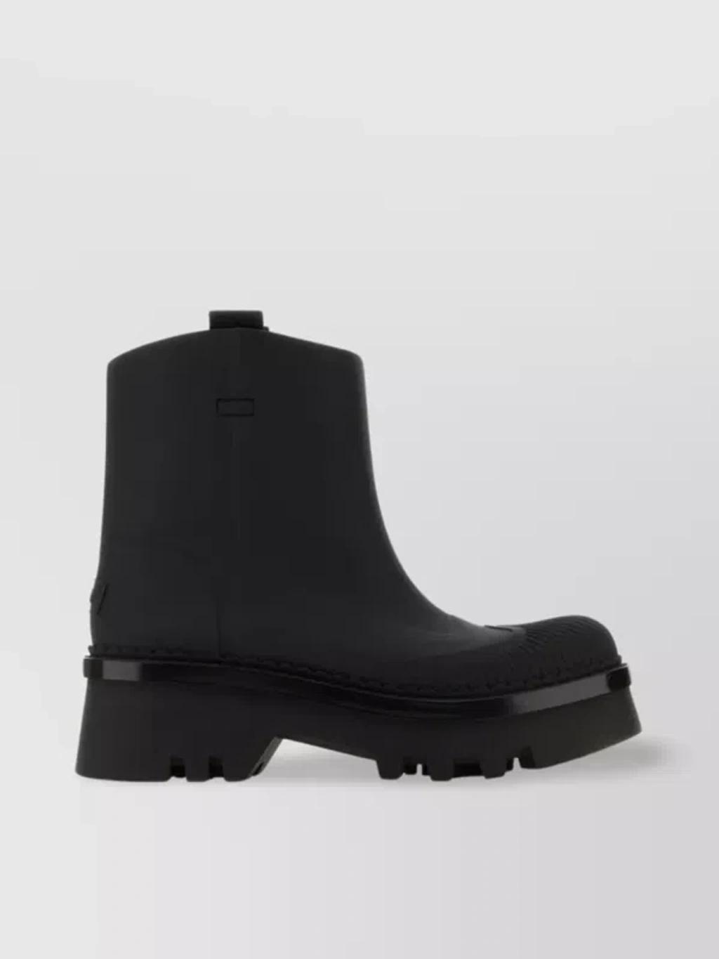 Rubber Raina Ankle Boots In Black Product Image