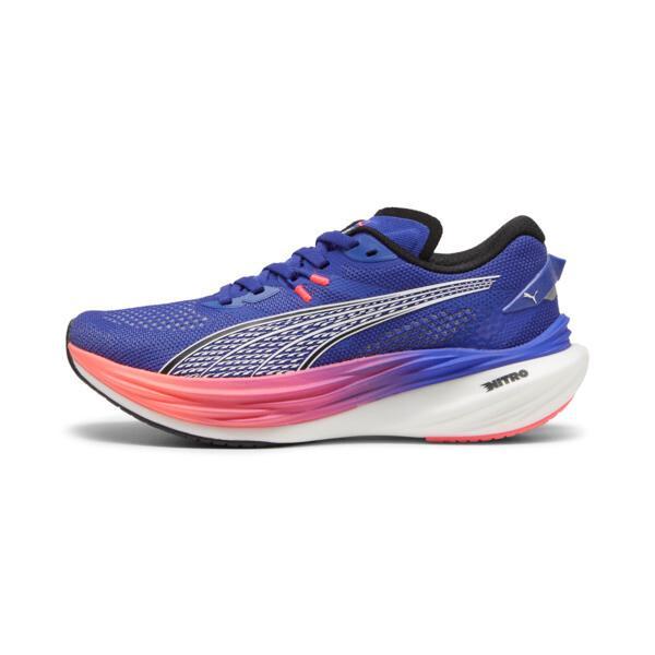 PUMA Deviate NITROâ¢ 3 Women's Running Shoes in Lapis Lazuli/Sunset Glow Product Image