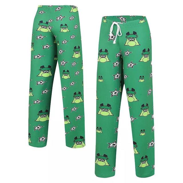 Womens Concepts Sport Kelly Green Dallas Stars Gauge Allover Print Knit Sleep Pants Product Image