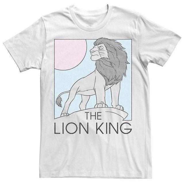 Mens Disneys The Lion King Simba Outline Tee White Product Image