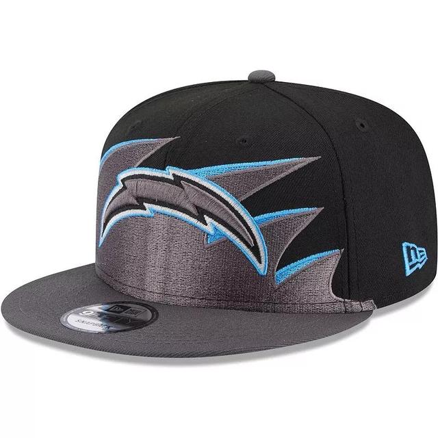 Mens New Era Los Angeles Chargers Tidal Wave 9FIFTY Snapback Hat Product Image