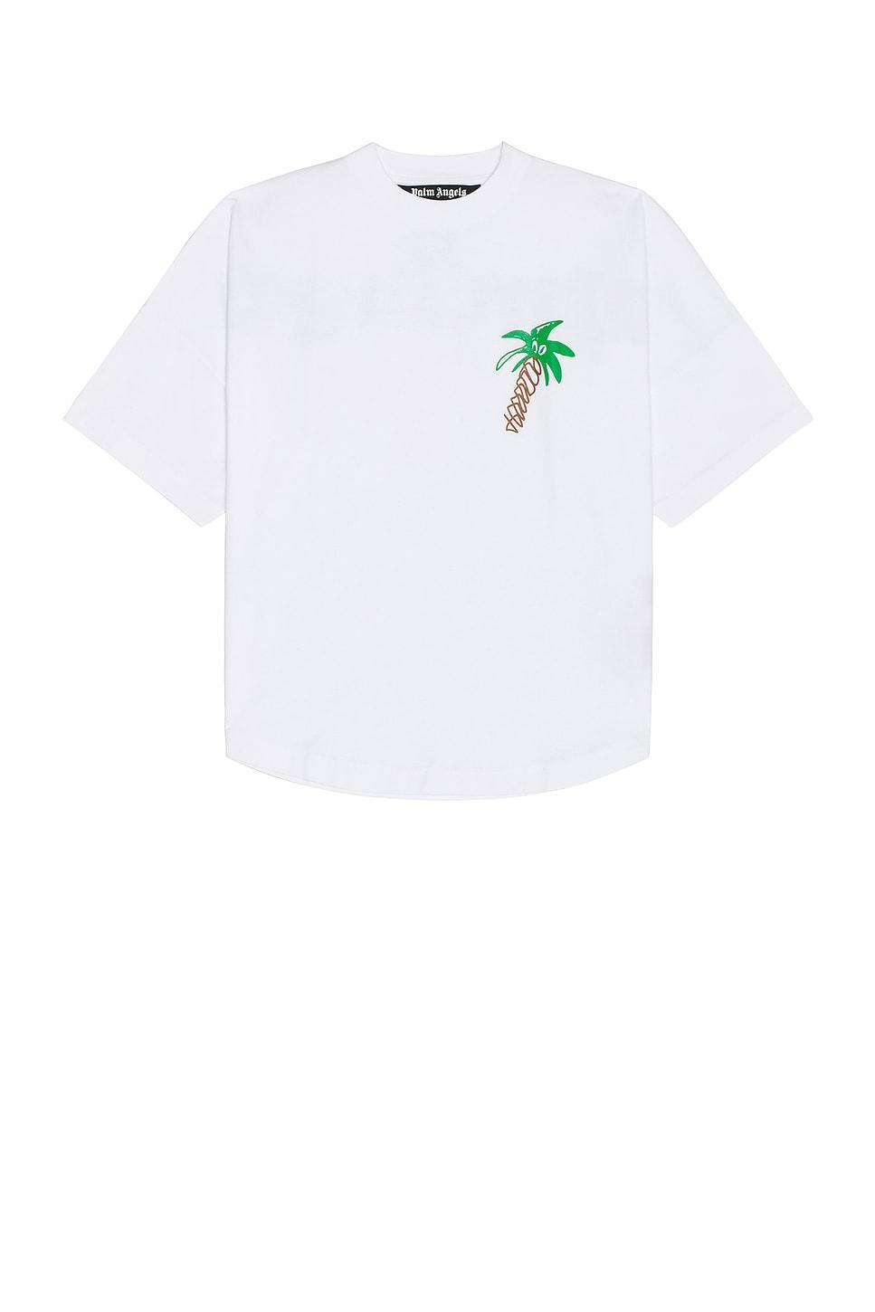 Palm Angels Sketchy Over Tee White. (also in ). Product Image