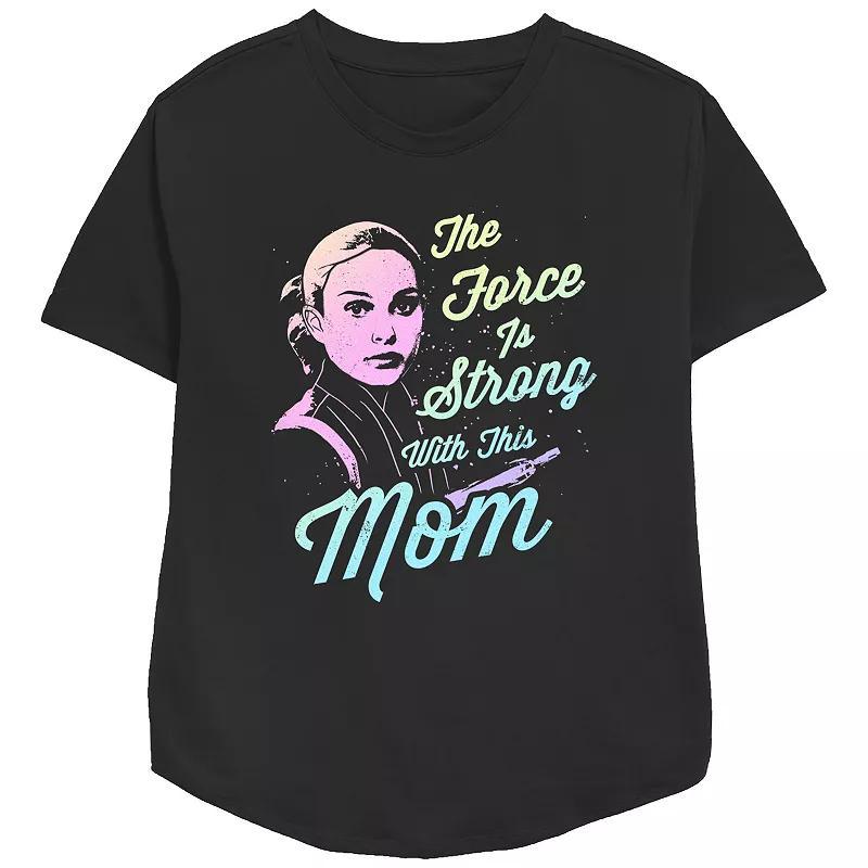 Womens Star Wars Amidala The Force Is Strong With This Mom Relaxed Fit Graphic Tee Product Image