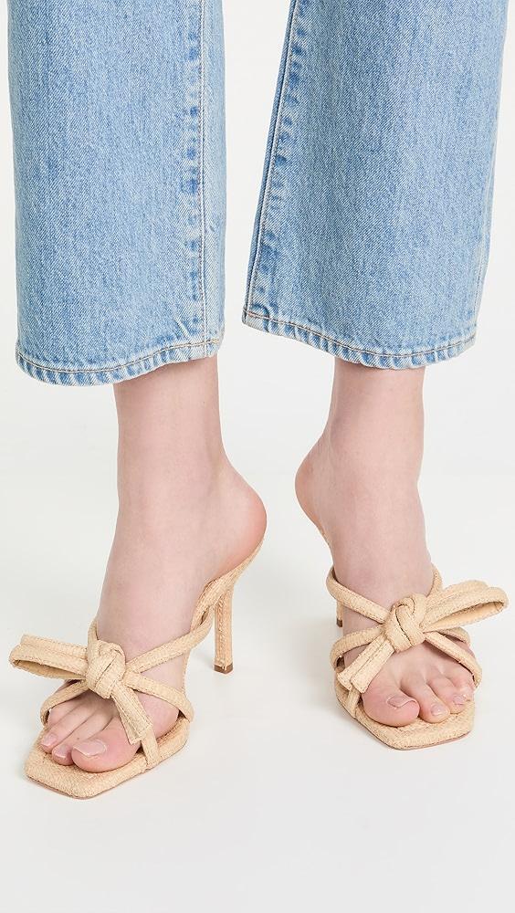 Loeffler Randall Margi Raffia Bow Heeled Sandals | Shopbop Product Image