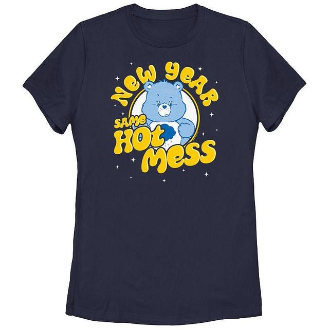 Juniors Care Bears New Year Same Hot Mess Graphic Tee, Girls Blue Product Image