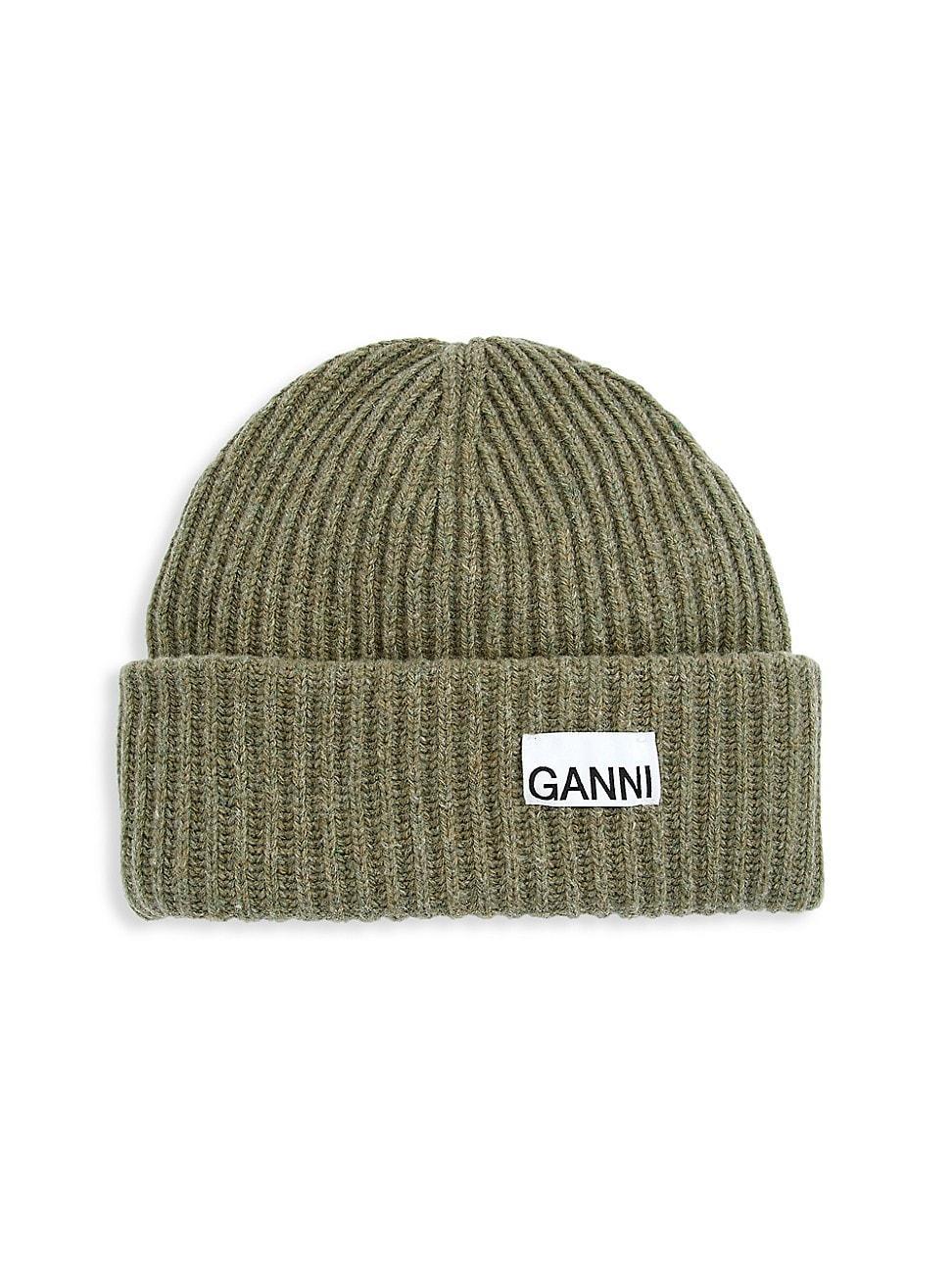 Womens Structured Rib-Knit Beanie Product Image