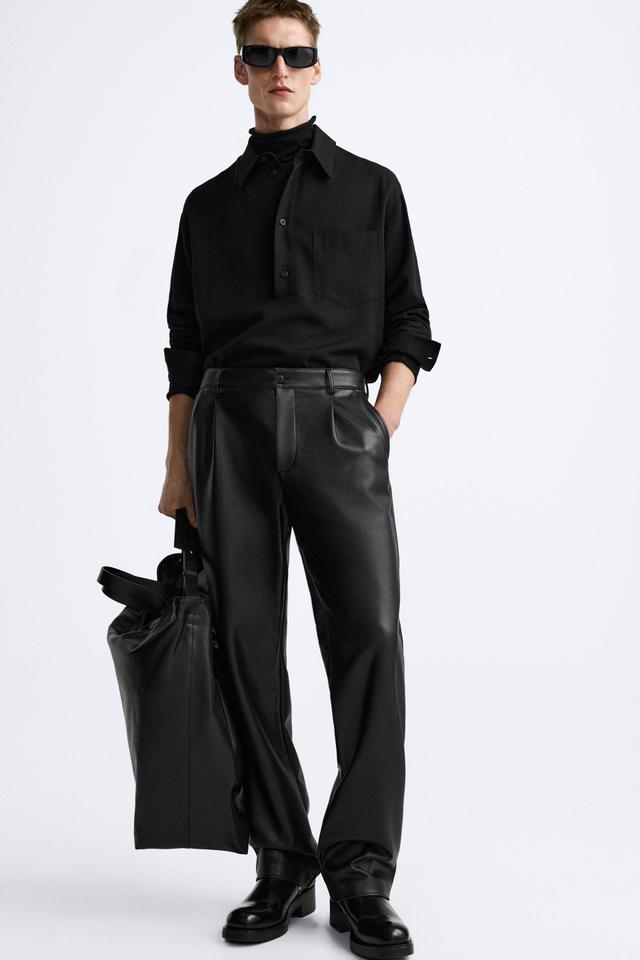 FAUX LEATHER PANTS Product Image