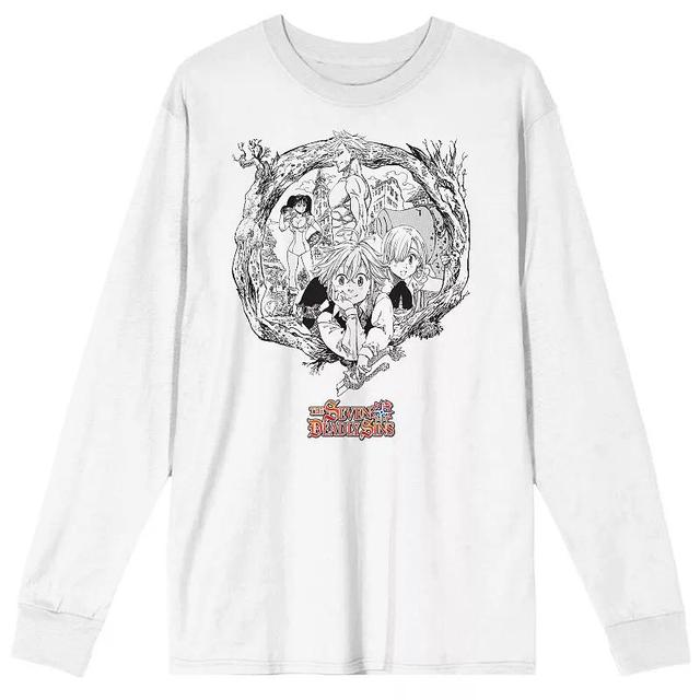 Mens Seven Deadly Sins Manga Long Sleeve Graphic Tee Product Image