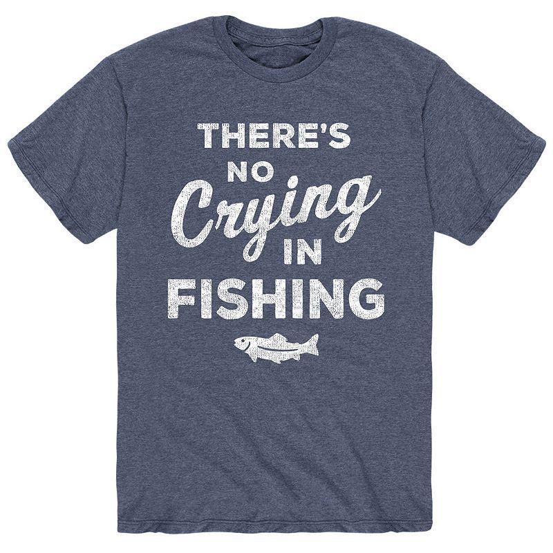 Mens Theres No Crying Fishing Tee Product Image