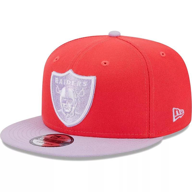 Mens New Era /Lavender Las Vegas Raiders Two-Tone Color Pack 9FIFTY Snapback Hat Product Image