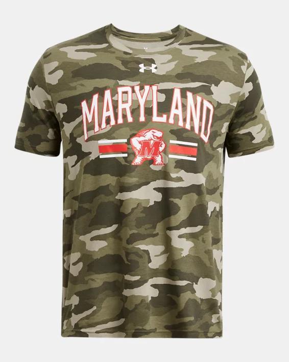 Mens UA Performance Cotton Camo Collegiate Short Sleeve Product Image