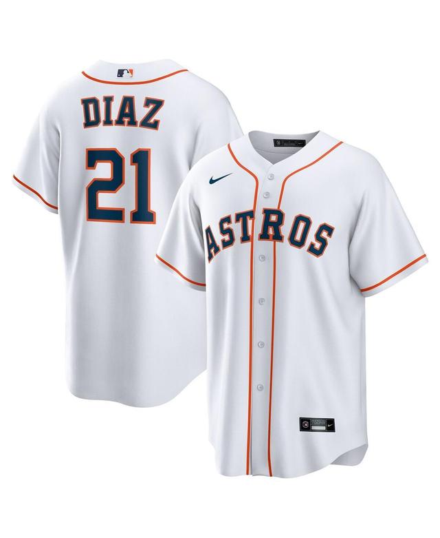 Mens Nike Yainer Diaz Houston Astros Home Replica Jersey Product Image