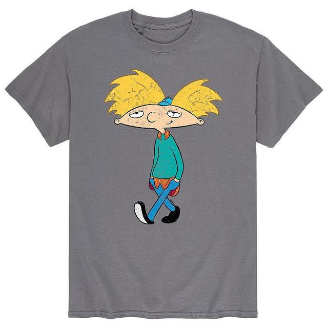 Mens Hey Arnold! Cool Walk Tee Grey Product Image