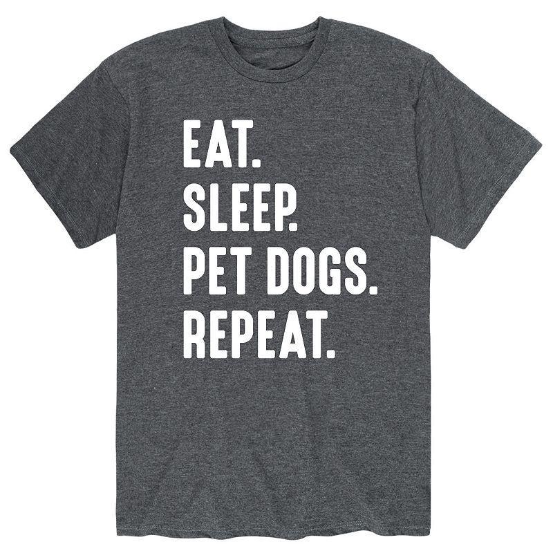 Big & Tall Eat Sleep Dogs Tee, Mens Product Image