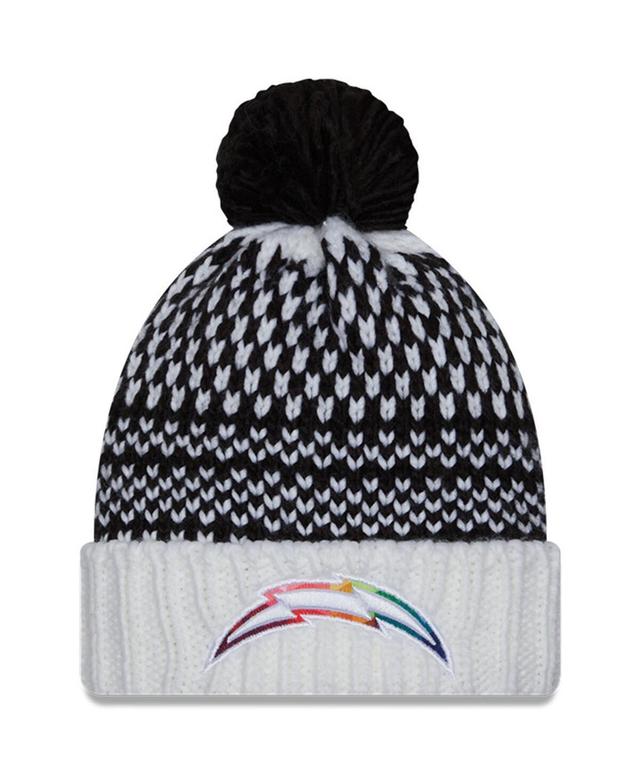 Womens New Era Black Los Angeles Chargers 2023 Nfl Crucial Catch Cuffed Pom Knit Hat - Black Product Image