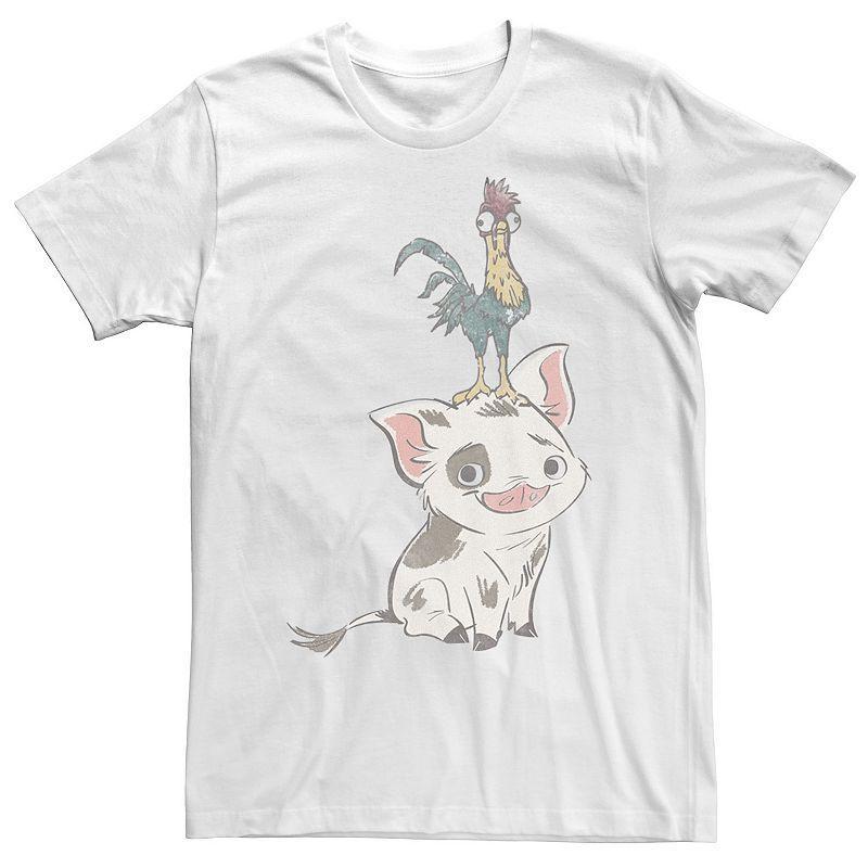 Disneys Moana Pua & Hei Hei Portrait Mens Tee Product Image