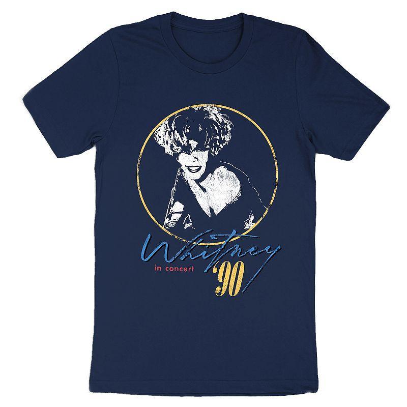 Mens Whitney Houston Tee Blue Product Image