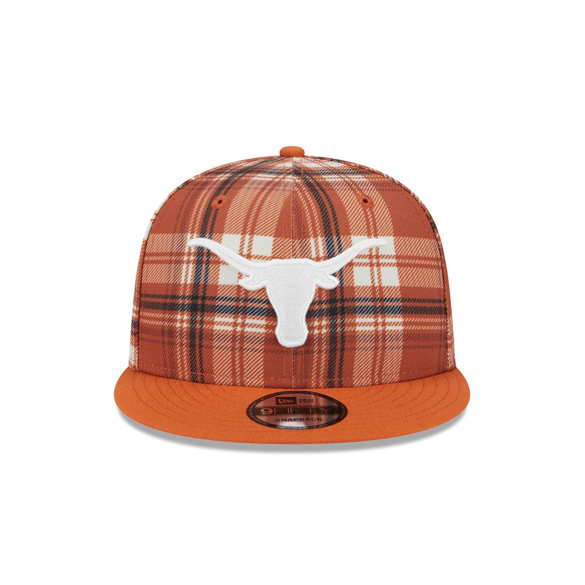 Texas Longhorns Plaid 9FIFTY Snapback Hat Male Product Image