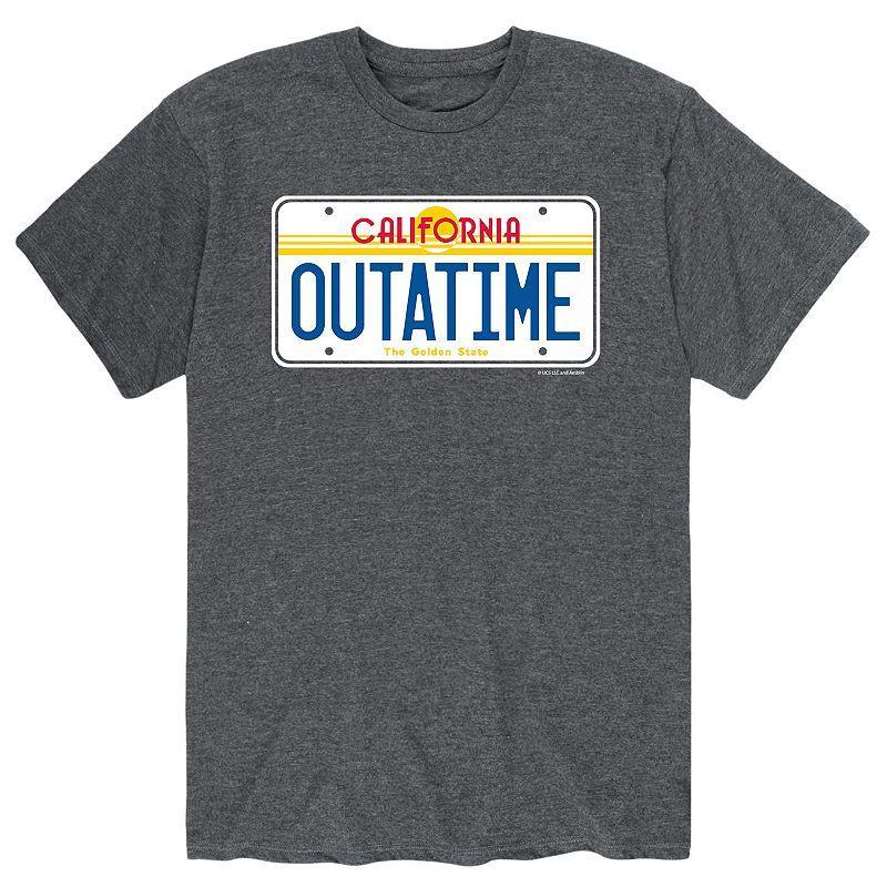 Big & Tall Back to the Future Outatime License Plate Graphic Tee, Mens Product Image