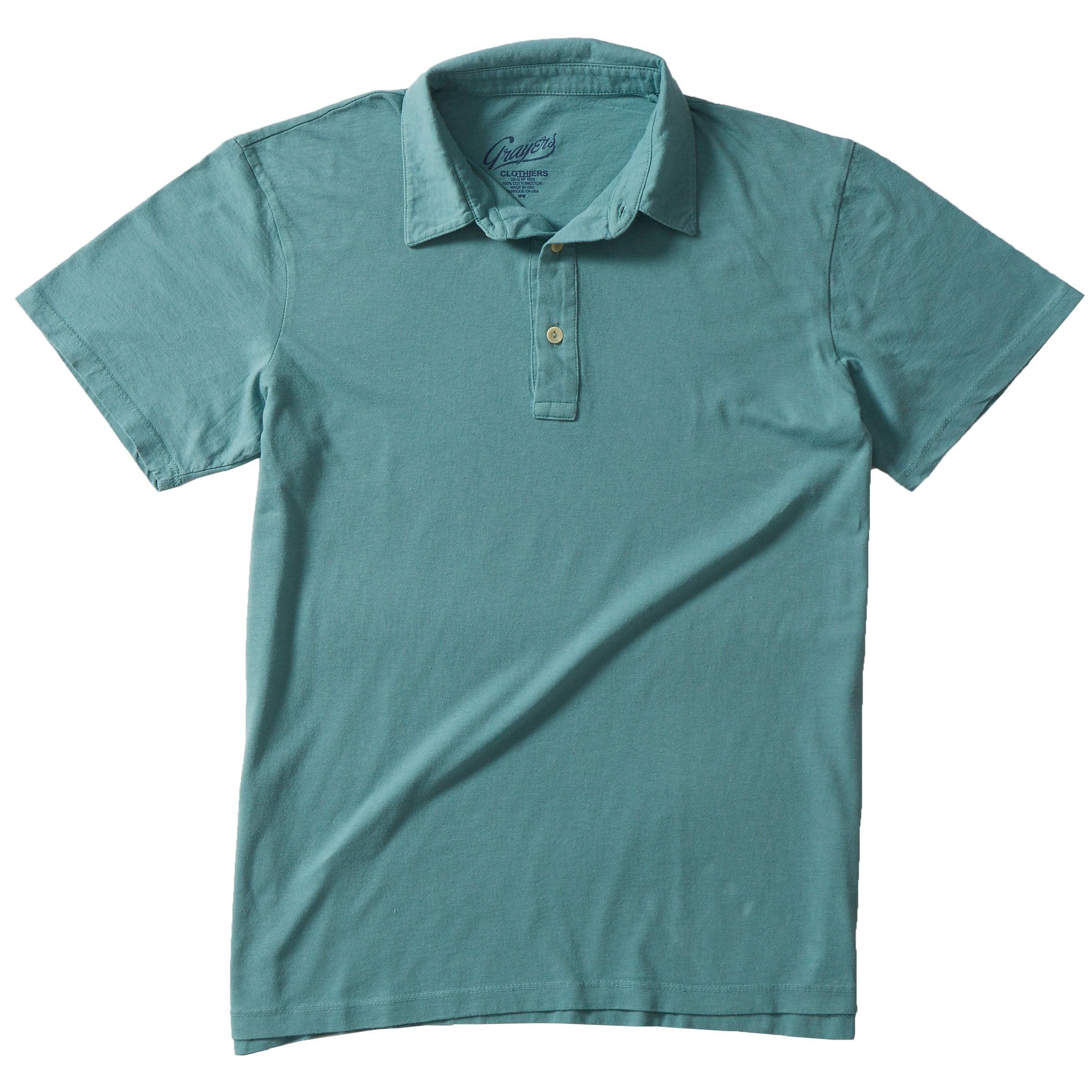 Newport Garment Dyed Polo - Mineral Blue (Final Sale) Product Image