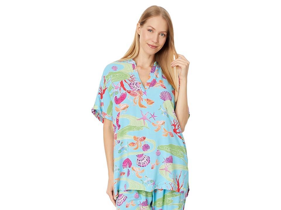 N by Natori Coral Reef Pullover PJ Set Multi) Women's Pajama Sets Product Image