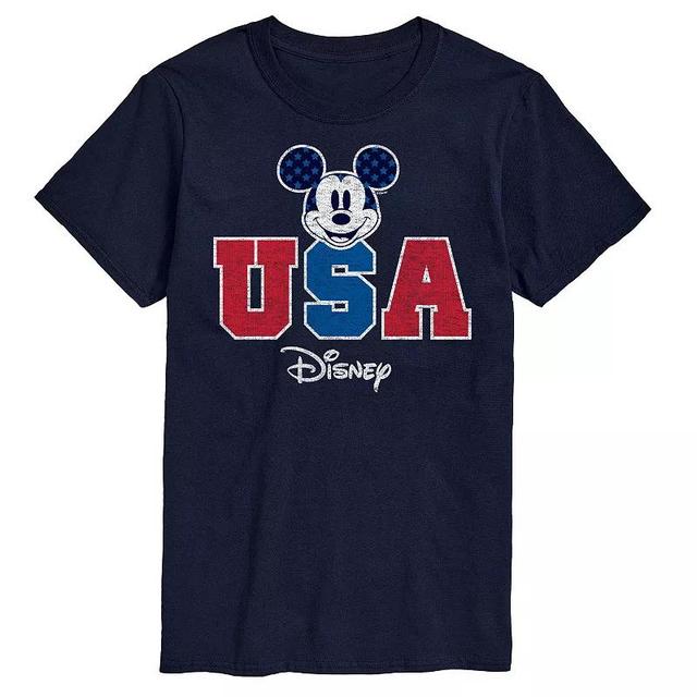 Disneys Mickey Mouse Mens Land Of The Green Graphic Tee Blue Product Image