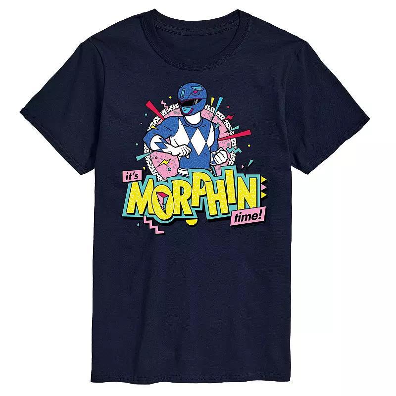 Big & Tall Power Rangers Morphin Time Blue Graphic Tee, Mens Product Image