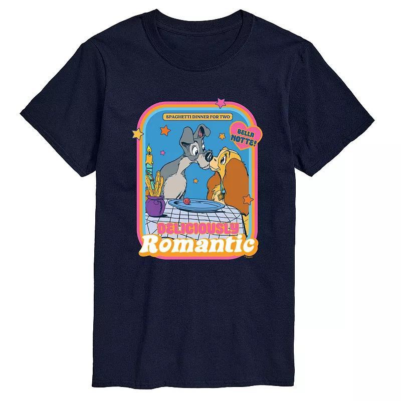 Disneys Lady and the Tramp Big & Tall Romantic Graphic Tee, Mens Product Image