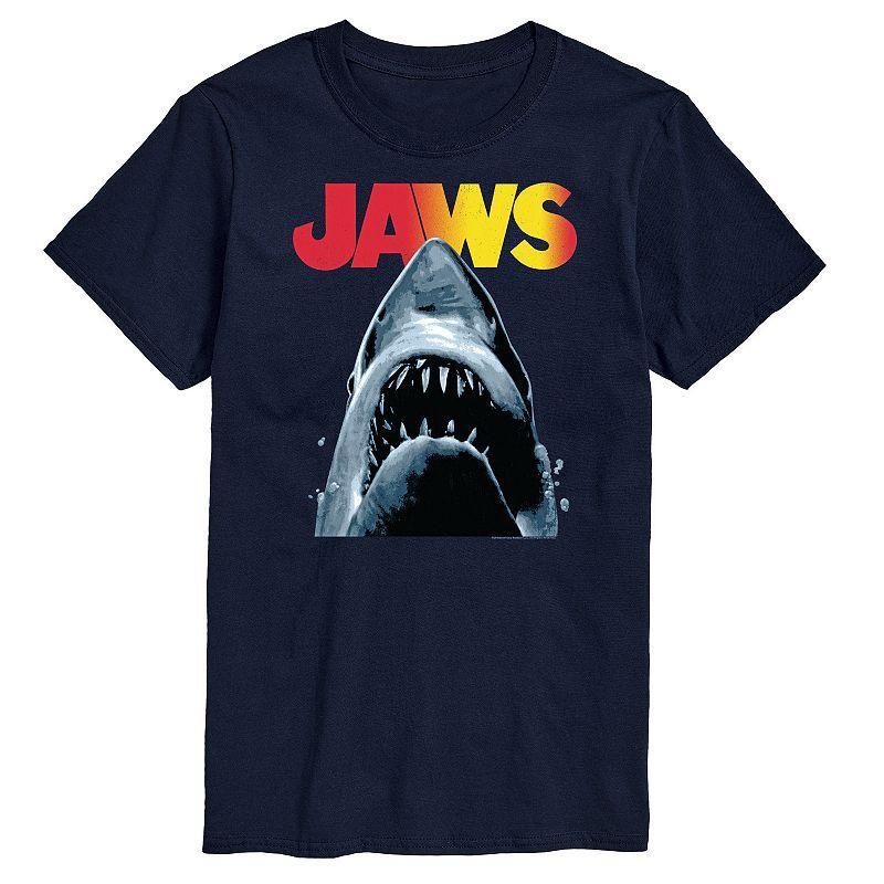 Big & Tall Jaws Tee, Mens Blue Product Image