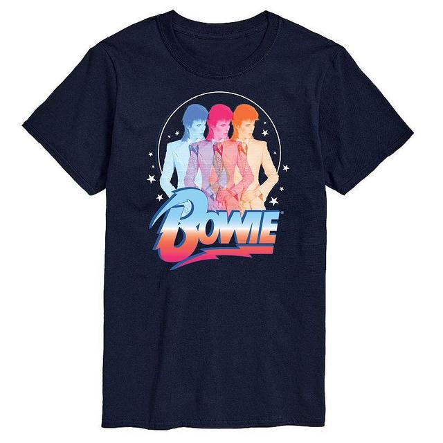 Big & Tall David Bowie Graphic Tee, Mens Blue Product Image