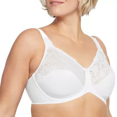 Bali Lilyette Comfort Lace Full Coverage Underwire Minimizer Bra 0428 Product Image