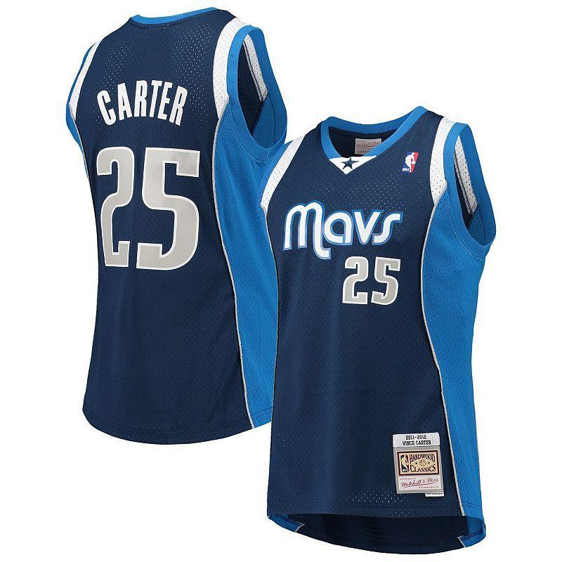 Mens Vince Carter Navy Dallas Mavericks 2011-12 Hardwood Classics Swingman Jersey - Navy Product Image