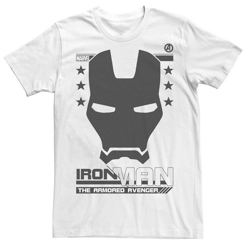 Mens Marvels Iron Man The Armored Avenger Poster Tee Product Image