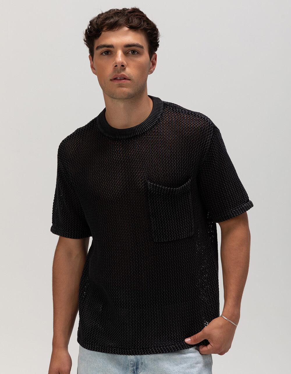 RSQ Mens Crochet Pocket Tee Product Image