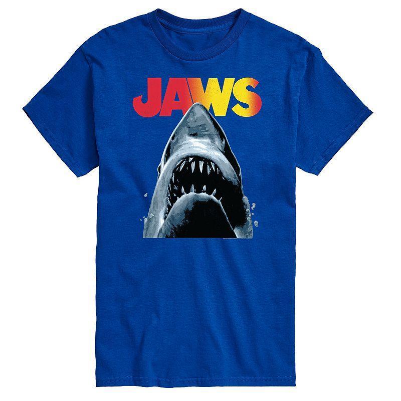 Big & Tall Jaws Tee, Mens Med Blue Product Image