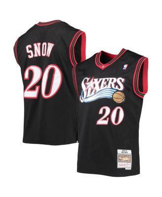 Mens Mitchell & Ness Eric Snow Black Philadelphia 76ers 2000-01 Hardwood Classics Swingman Jersey Product Image