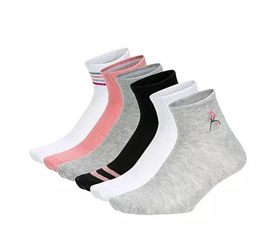 Steve Madden Womens Quarter Socks 6 Pairs Product Image