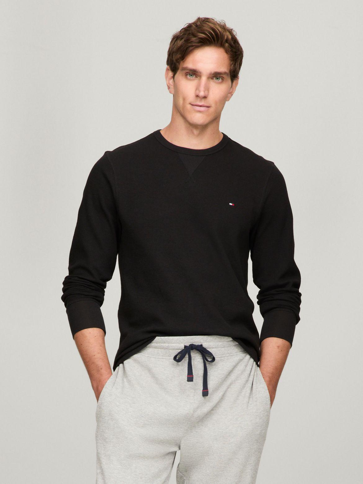 Tommy Hilfiger Men's Long-Sleeve Thermal Sleep Shirt Product Image