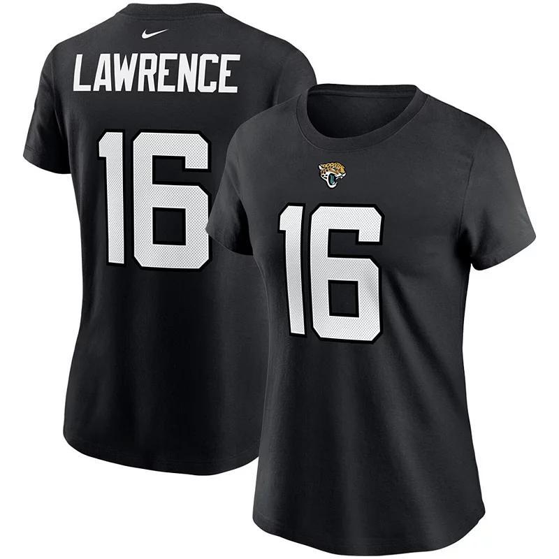 Womens Nike Trevor Lawrence Jacksonville Jaguars 2021 NFL Draft First Round Pick Player Name & Number T-Shirt Product Image