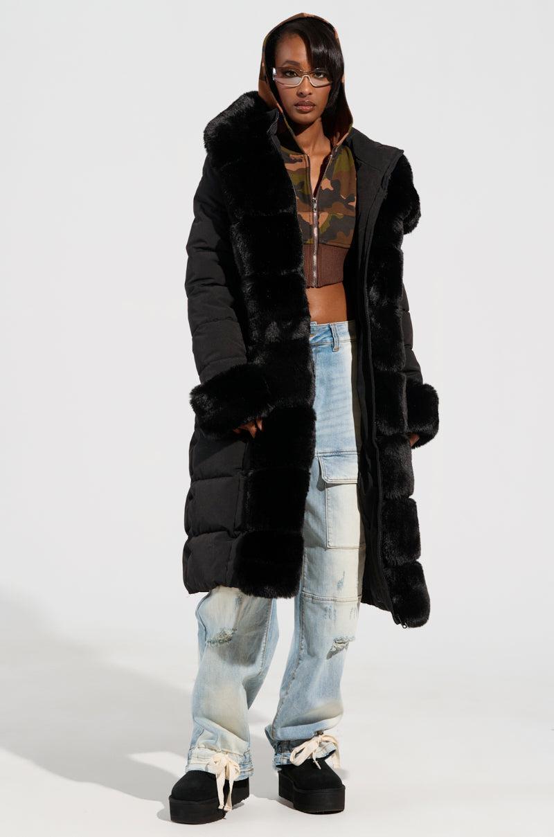 ARLETTE FUR TRIM PUFFER Product Image