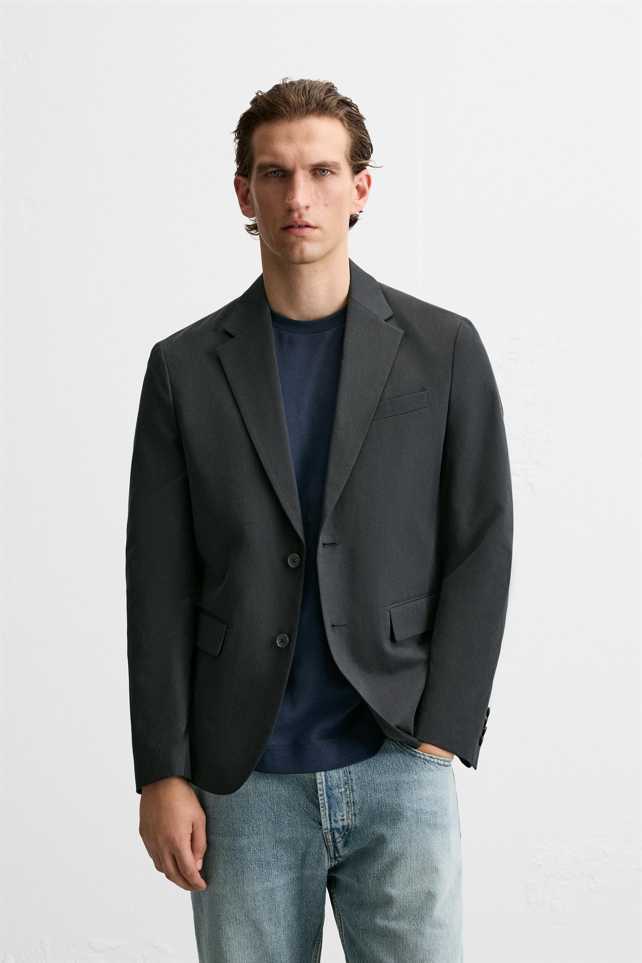 COTTON - LYOCELL RELAXED FIT BLAZER Product Image