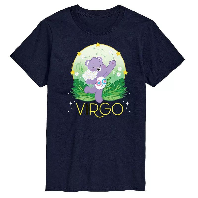 Mens Care Bears Virgo Graphic Tee Blue Product Image