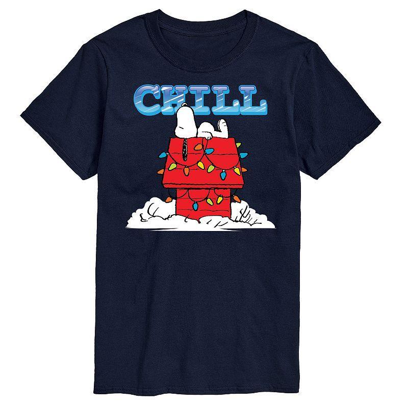 Mens Peanuts Snoopy Chill Tee Blue Product Image