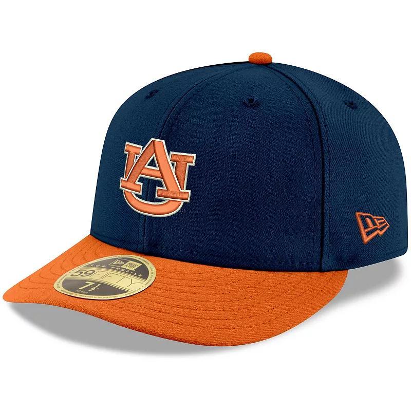 Mens New Era /Orange Auburn Tigers Basic Low Profile 59FIFTY Fitted Hat Blue Product Image