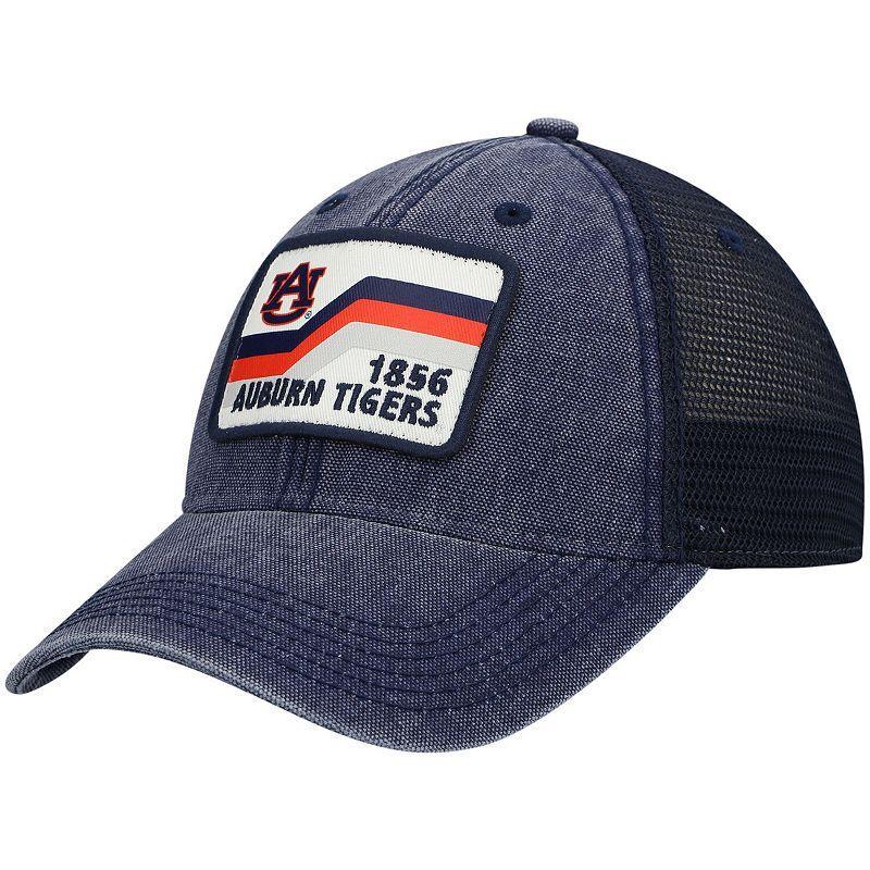 Mens Auburn Tigers Sun & Bars Dashboard Trucker Snapback Hat, Blue Product Image