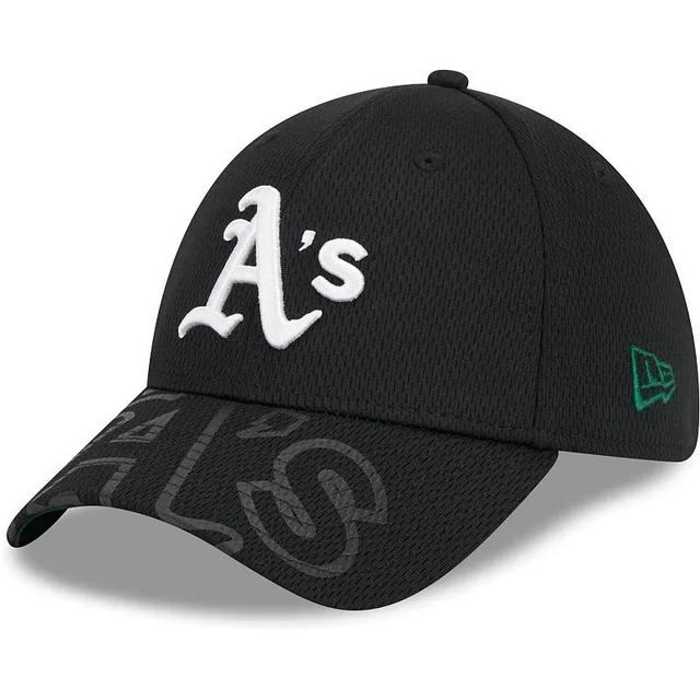 Mens New Era Oakland Athletics Top Visor 39THIRTY Flex Hat Product Image