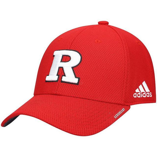 Mens adidas Scarlet Rutgers Scarlet Knights 2021 Sideline Coaches AEROREADY Flex Hat Product Image